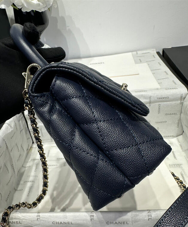 Chanel Flap Bag With Top Handle AS2215 Black